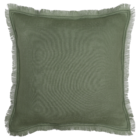 Capa de Almofada Quadrada Lenaya Linho Verde 45x45x0,8cm Inspire