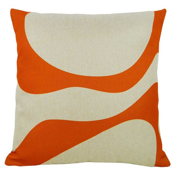 Capa De Almofada Linho Decorativa Laranja 44x44cm