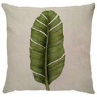 Capa De Almofada Linho Folha Bananeira