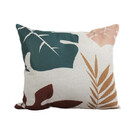 Capa De Almofada Linho Folhas 45x45