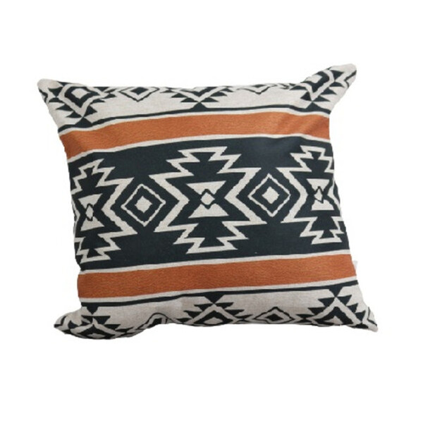 Capa De Almofada Linho Geometrica 2 45x45