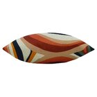 Capa De Almofada Linho Mistura Verde E Laranja 44x44cm