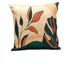 Capa De Almofada Linho Plantas 45x45