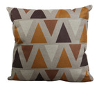 Capa De Almofada Linho Triangulos 45x45