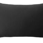Capa De Almofada Lisa Retangular Varias Cores  Preto