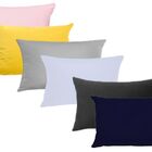 Capa De Almofada Lisa Retangular Varias Cores  Rosa