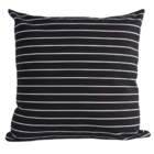 Capa De Almofada Listrada Preta