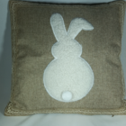 Capa De Almofada Marrom Coelho 45x45cm