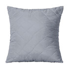 Capa De Almofada Matelada Lisa 45x45cm Com Zíper Cinza