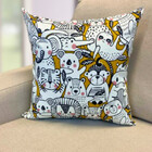 Capa De Almofada Mini Zoo Off White 45x45 A