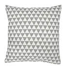 Capa De Almofada Minimalista Triângulos 42x42cm Cinza