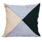 Capa De Almofada Minimalista Verde Musgo, Cinza Claro E Areia