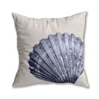 Capa De Almofada Nautica Concha Lateral