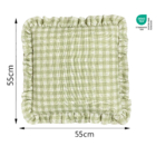 Capa de Almofada Quadrada NewKlittery Poliéster Pampa 45x45x1,5cm Inspire