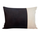 Capa De Almofada Nina Preta Retangular