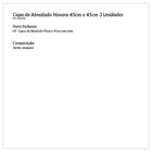 Capa De Almofada Novara Cinza 3 Unidades 45cm X 45cm Tecido J