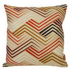 Capa De Almofada Olimpya Chevron Marfim 45x45cm