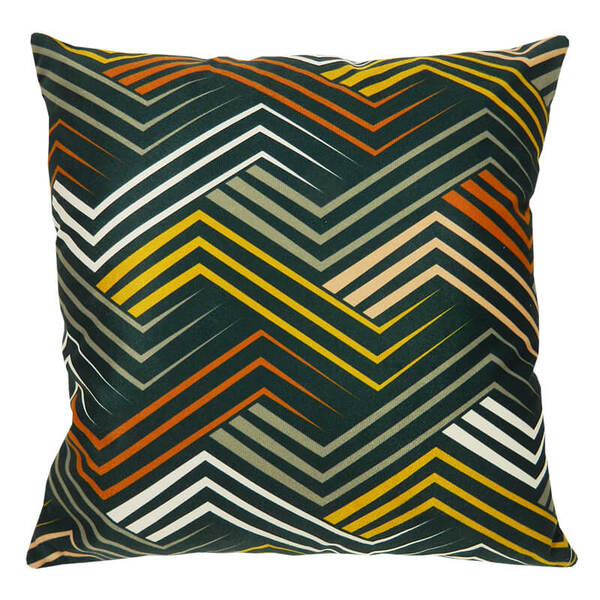 Capa De Almofada Olimpya Chevron Verde 45x45cm