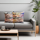 Capa De Almofada Organica Palha 45x45  Madeira Mostarda