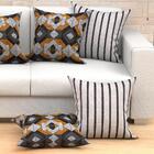 Capa De Almofada Para Sala 2 Unidades Grandes 60cm X 60cm Com