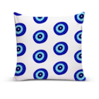 Capa De Almofada Para Sofá 40x40 Branca Olho Grego Branco