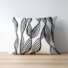 Capa De Almofada Para Sofá 40x40 Geométrica Linhas Branco