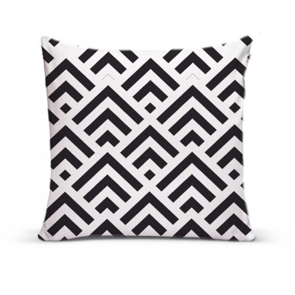 Capa De Almofada Para Sofá 40x40 Geométrica Moderna Branco