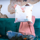 Capa De Almofada Para Sofá Sala 40x40 Bailarinas Branco