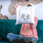 Capa De Almofada Para Sofá Sala 40x40 Casal Polaroid Branco