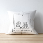 Capa De Almofada Para Sofá Sala 40x40 Casal Polaroid Branco