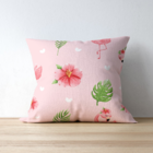 Capa De Almofada Para Sofá Sala 40x40 Floral Rosa Rosa