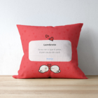 Capa De Almofada Para Sofá Sala 40x40 Lembrete Amor Vermelho