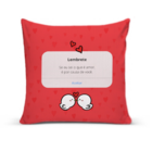 Capa De Almofada Para Sofá Sala 40x40 Lembrete Amor Vermelho