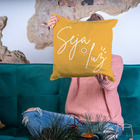 Capa De Almofada Para Sofá Sala Decorativa 40x40 Seja Luz Ama