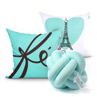 Capa De Almofada Paris Estampada Tiffany 2 Unidades 45cm X 45
