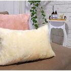 Capa De Almofada Pelúcia Baunilha Retangular