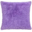 Capa De Almofada Pelúcia Lilás 45x45cm