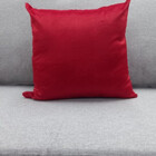 Capa De Almofada Pelucia Vermelho 45x45