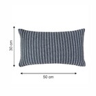 Capa de Almofada Pesponto Escuro 30X50cm