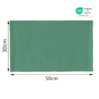 Capa de Almofada Retangular Pharell Poliéster e Algodão Verde 30x50cm