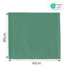 Capa de Almofada Quadrado Pharell Poliéster e Algodão Verde 45x45cm