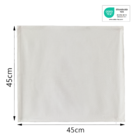 Capa de Almofada Pharrel Branca 45x45cm Inspire