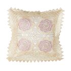Capa De Almofada - Rendada - Floral 3 - 44cm X 44cm - Jolitex