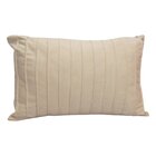 Capa De Almofada Retangular Drapeada Creme