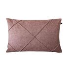 Capa De Almofada Retangular Linho Rosa 35x65cm