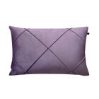 Capa De Almofada Retangular Veludo Roxo 35x65cm