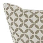 Capa de Almofada Jacquard Soler Círculo Bege 45x45cm Inspire