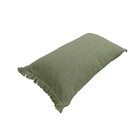Capa de Almofada Solid Franja Oliva 30X50cm