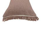 Capa de Almofada Solid Franja Ráfia 30X50cm