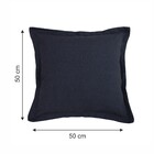 Capa de Almofada Solid Preto 50X50cm